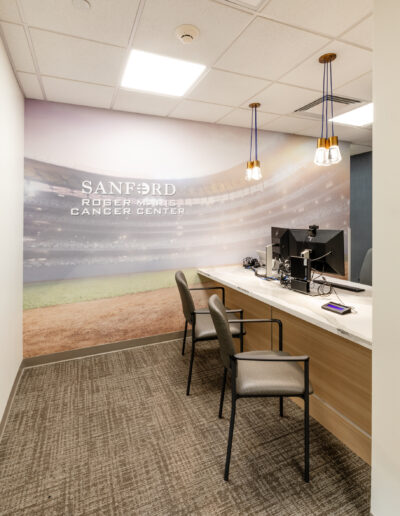 Sanford Roger Maris Cancer Center of Perham MN Interior Design by Theisen Design Studios of Minnesota.