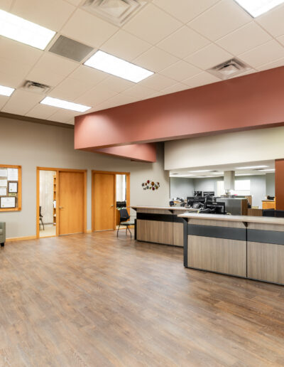 Farmers & Merchants State Bank of NYM, MN designed by Theisen Design Studios of MN.